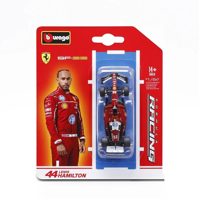 

В наличии Новый продукт Bburago F1 1:64 Ferrari SF25 #16 #44 Версия Сплав Роскошный Автомобиль Формула Гонки Литая Модель Игрушки Подарок