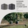 Retro Gas Canister Protective Cover  Gas Cylinder Tank Cover Bag One-Piece for Outdoor Hiking Backpacking Equipment
