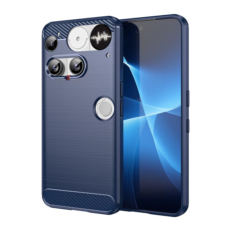 For Cover Nothing Phone 3 Case For Nothing Phone 3 Anti-knock Soft TPU Silicone Carbon Fiber Back Case For Nothing Phone 3 Case
