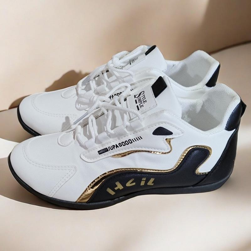 Men's All-Season Trendy Leather Travel Sneakers