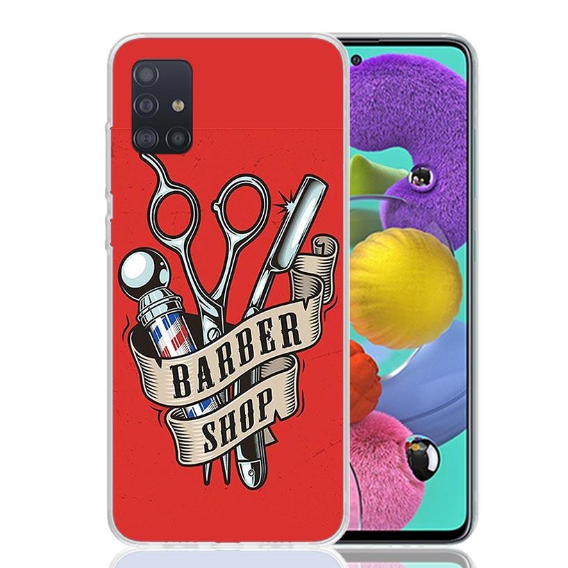 Hair Stylist Scissors Brush Phone Case For Samsung Galaxy A52 A42 A32 A22 A12 A51 A50S A40 A30S A20E A10S A41 A31 A21S A11 A72 A