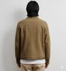 Men's Tan Stylish Suede Causal Handmade Trucker Genuine Lambskin Leather Jacket