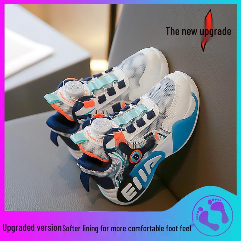 „Priedušná chlapčenská a dievčenská športová sieťovaná obuv na jar/jes 2025 s rotujúcim dizajnom Dunk.“