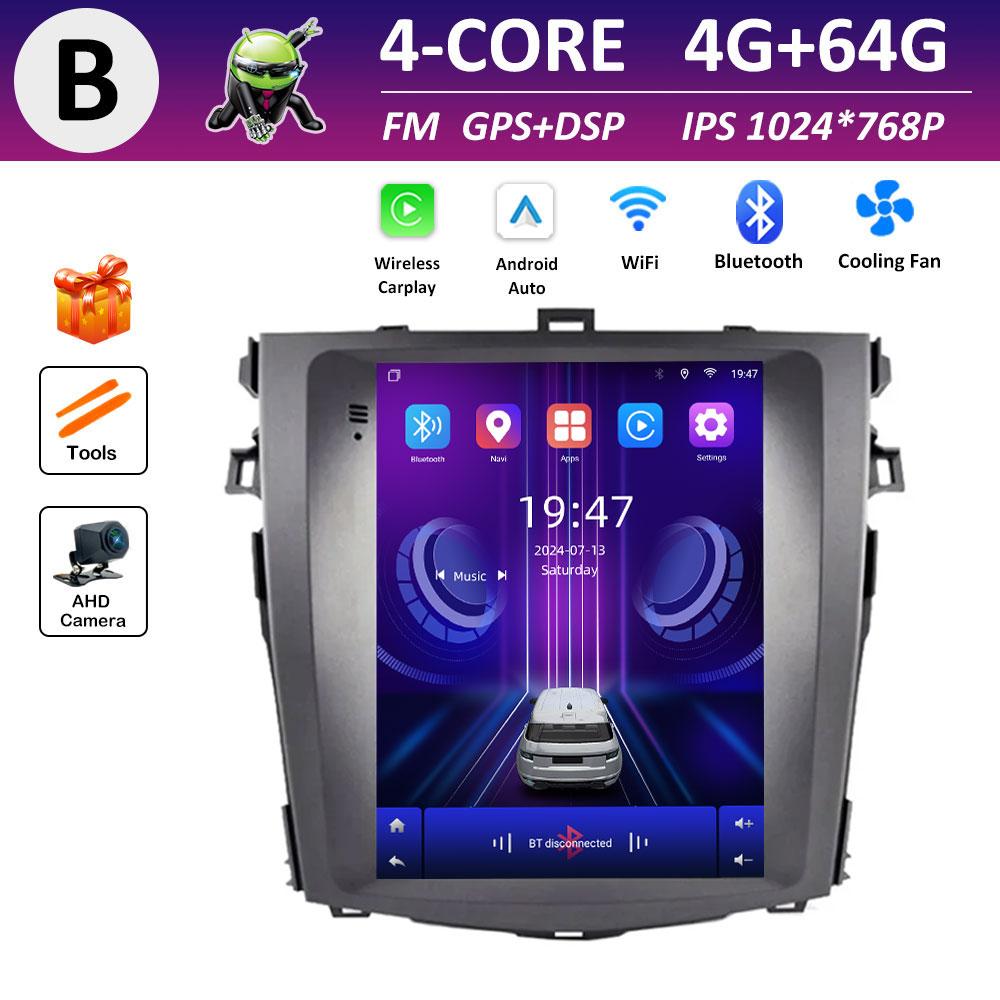 Autoradio DSP Stereo Car Video for Toyota Corolla E140 E150 2007 2008 2009 2010 - 2013 Radio Player Android Smart System No 2din