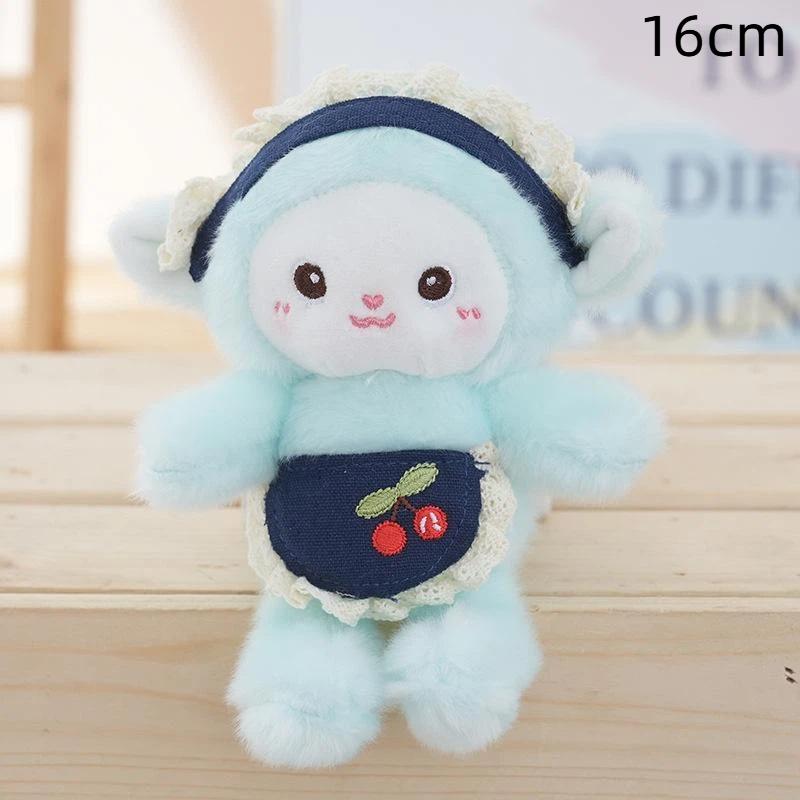 Little Sheep Plush Keychain Adorable Fluffy Animal Stuffed Doll Pendant Unique Gift for Children Friends