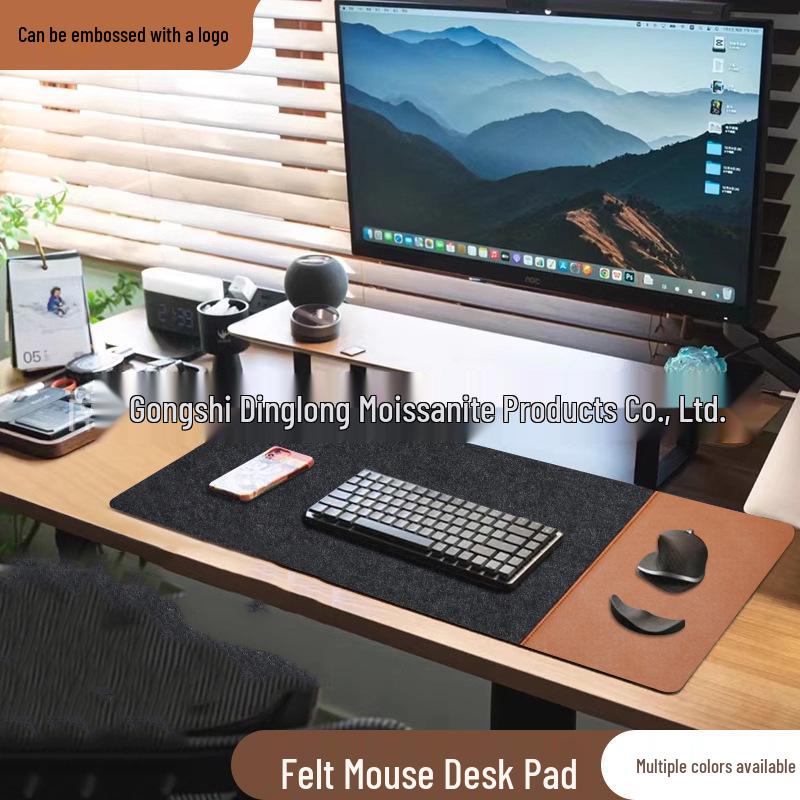 Stain-Resistant Felt Leather Extra Large Esports Gaming & Office Desk Mouse Pad