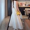 White Sleeveless Loose Vest Dress High-end Chic Sleeveless Dress A-shaped Long Dress Age-reducing Vest Skirt