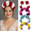 Floral Headband For Women Girls Artificial Bohemian Flower Crown Fashion Hair Accessory For Wedding Festival Party