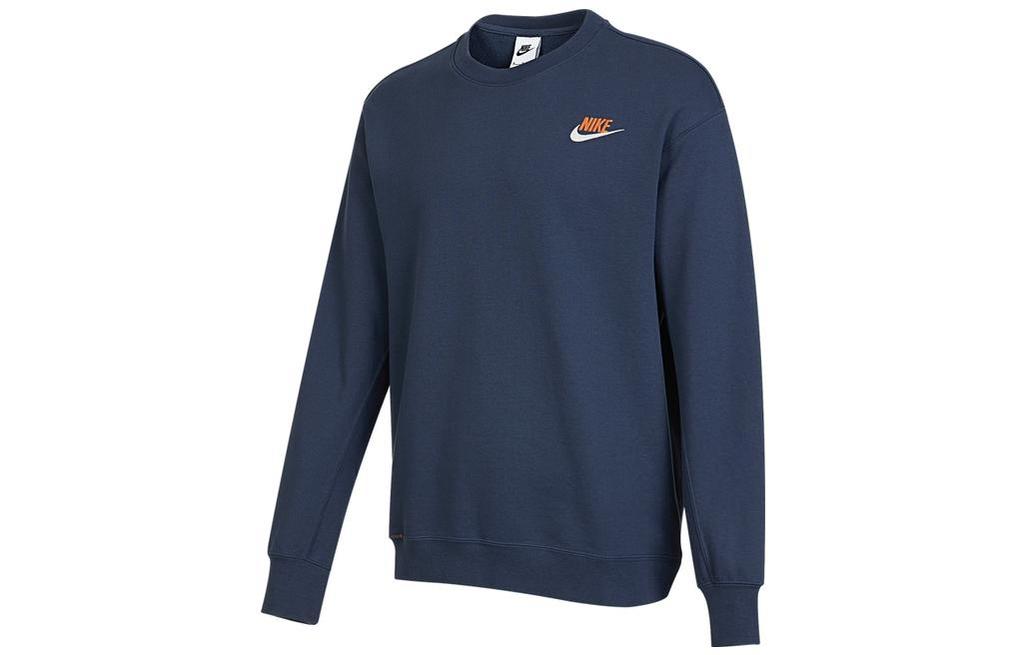 Nike Sweatshirts Men's Blue Crew Neck Moderate Regular DR7834-437