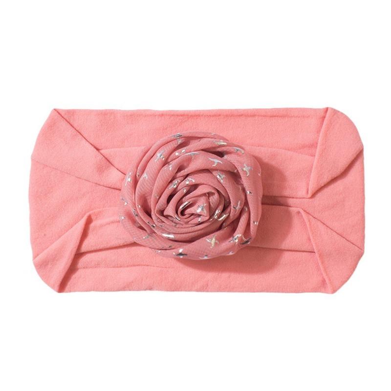 New baby nylon headscarf cute solid color baby fontanelle elastic headband comfortable children's hair accessories