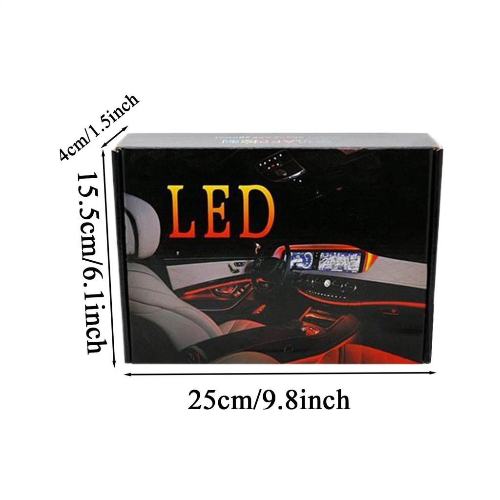 Car LED Light Strip Automotive Atmosphere Light 26.25ft 1-6 APP Control Ambient Lighting Car Sound Control Interior LED Strip