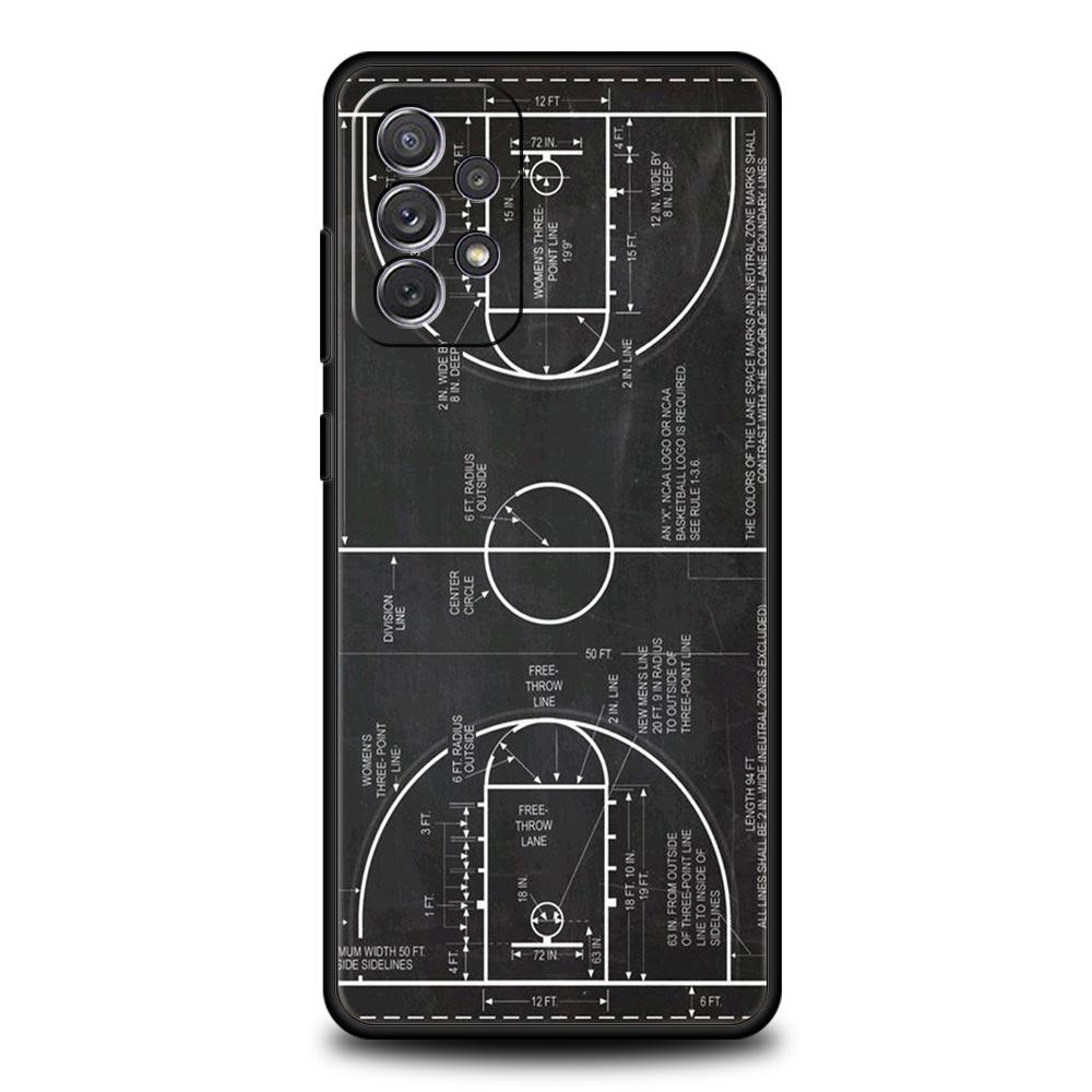 Football Basketball Tactical Board Phone Case For Samsung A17 A07 A55 A35 A25 A15 A05 A33 A31 A21s A13 A41 A73 A53 A51 A71 Cover