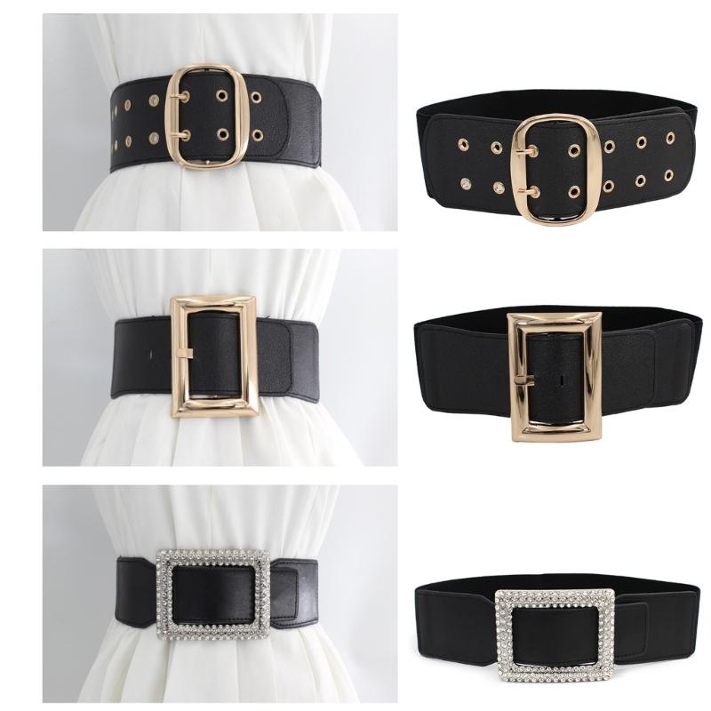 Stretchy Waist Belt Solid Color Woven Stretchy Belt for Wrap Dress Halter Dress Night Club Sexy Belt for Party Dancing
