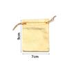 5-10Pcs Silver/Gold Foil Cloth Drawstring Bags Jewelry Gift Bags Candy Beads Bracelet Packing Pouch For Wedding Gift Storage Bag