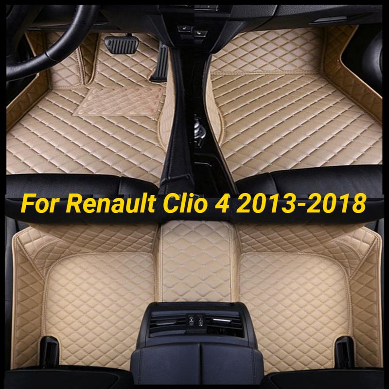 

Автомобильные подушечки для ног для Renault Clio 4 2013-2018, автомобильные аксессуары, защитные накладки на заказ, автомобильные коврики, автомобильный ковер, чехол