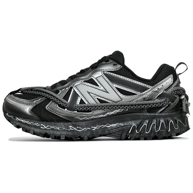 

New Balance NB 410 V5 Lightweight Anti Slip Low top Running Shoes Unisex Black Silver MT410KR5(Team96-) 44.5
