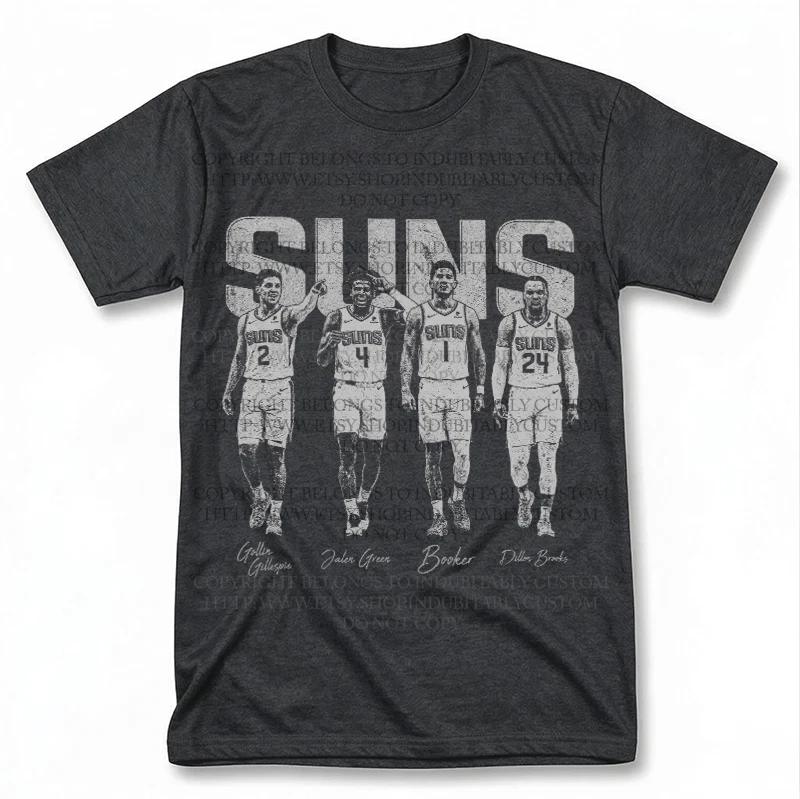 

Phoenix Suns Booker Brooks Green Graphic T Shirt Vantage Basketball Fan Tee 2XL