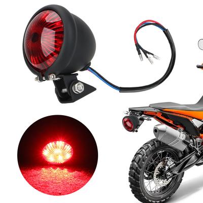 Motorcycle Modification LED Brake Taillights Signal Lights Retro LED Round Taillights Suitable For Harley Davidson Taillights