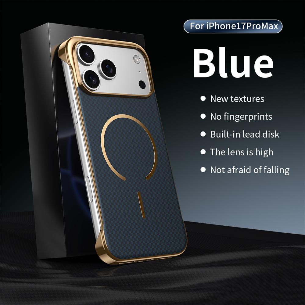 Ultra Slim Frameless Magnetic Case for 17 Air 16 15 14 13 Pro Max Skin Feel for Magsafe Phone Cover for 17 Fundas
