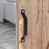 2ks Elegantní posuvné kliky na stodolová vrata 6,10 palce Hliníková slitina Tahací doplněk pro kuchyňské skříňky a dveře nábytku