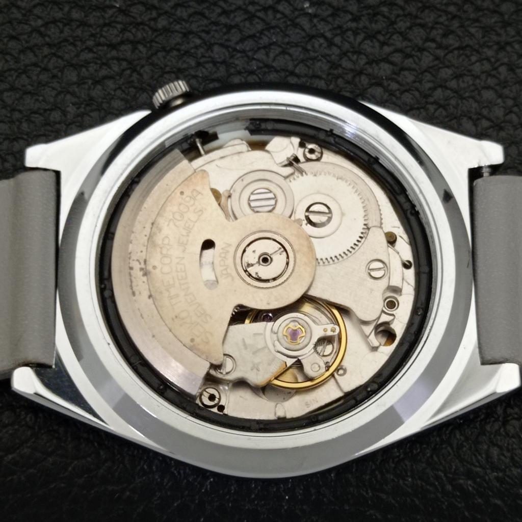 REFURBISHED VINTAGE SEIKO 5 AUTOMATIC JAPAN MENS BLACK DIAL WATCH A433585-2 R117-a433585