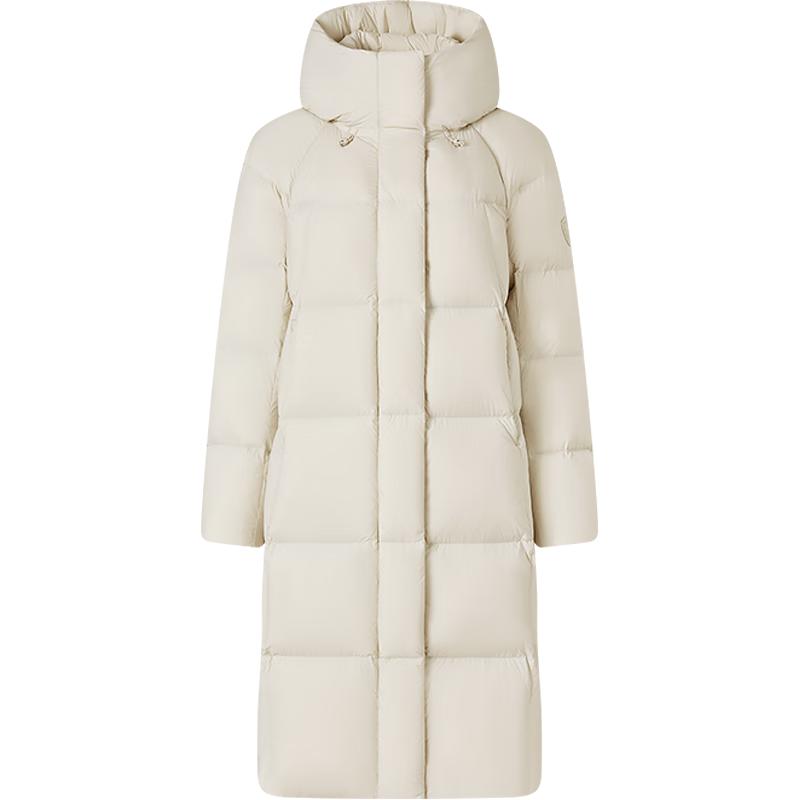 Tanboer Jachetă de puf de lungime medie cu glugă pentru femei