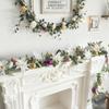 1pcs Colorful Artificial Easter Egg Wreath Rustic Spring Vine Decoration for Holiday & Table Centerpiece Decoration