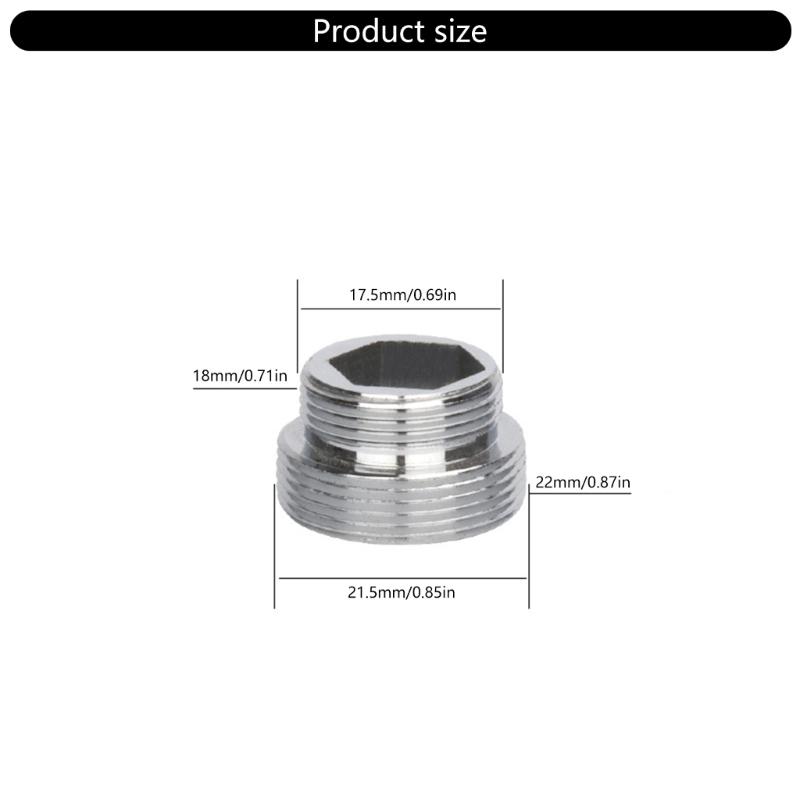 20 Stück männliche und weibliche Spülbecken-Wasserhahn-Adapter Gewindeverbindungen für Küchenspülbecken-Belüfter und Gartenschläuche Anschluss