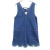 SEE BY CHLOE Made In Italy No Sleeve Denim One Piece 38 Blue Women Used