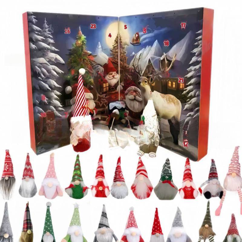 

Christmas Gnome Advent Calendar Interactive Toy With Craftsmanship For Holiday Family Activities Christmas E