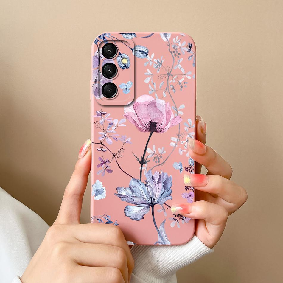 For Samsung Galaxy M35 5G Case Cute Cat Full Coverage Phone Shell For Samsung M 35 Anti Drop Soft Liquid Silicone Back Covers