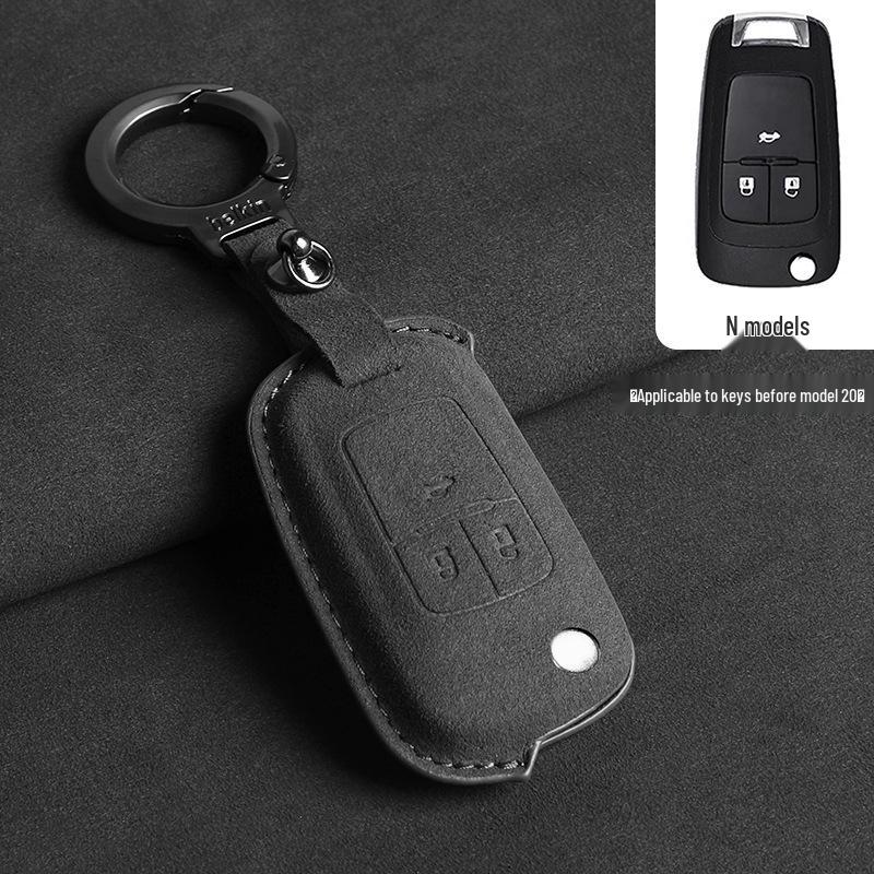Chevrolet Key Cover: 3D Suede Protection for Cavalier, Malibu, Cruze, Trax, Monza, Sail