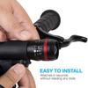 Bike Flashlight Tail Light Set Zoomable Flashlight Battery Powered Cycling Light Set