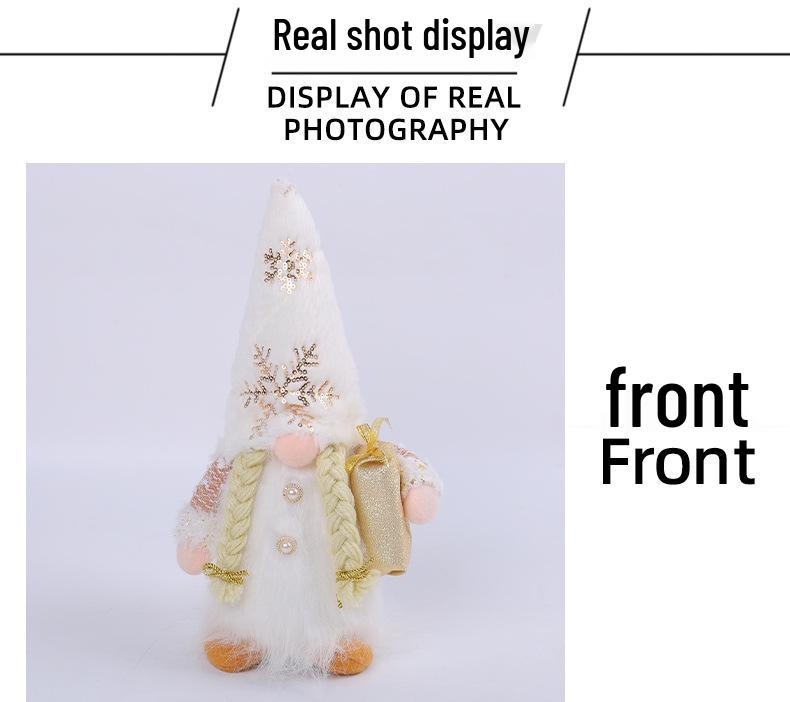 2025 Jul Paljett-Plysch Ansiktslös Rådjursfigur med Ljus