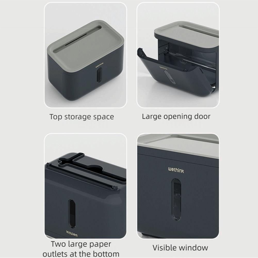 Starke Tragfähigkeit Wandmontierter Taschentuchspender Große flache Oberseite Badezimmer Papierhalter Wohnmobil-Nutzung