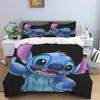 Multiple Sizes of Cartoon Stitch Duvet Cover and Pillowcase Sets - Home Decor, Creative Plus Size Bedding Sets Suitable for Boys
