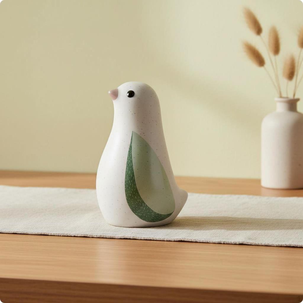 Ceramic Bird Figurine Nordic Ornament Desktop Decoration Home Decor for Desk, Room,