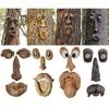 Yousheng Decorative Ornament, Imitation Bark Design Carved Table Decoration, Living Room Bedroom Office Balcony Courtyard Windowsill