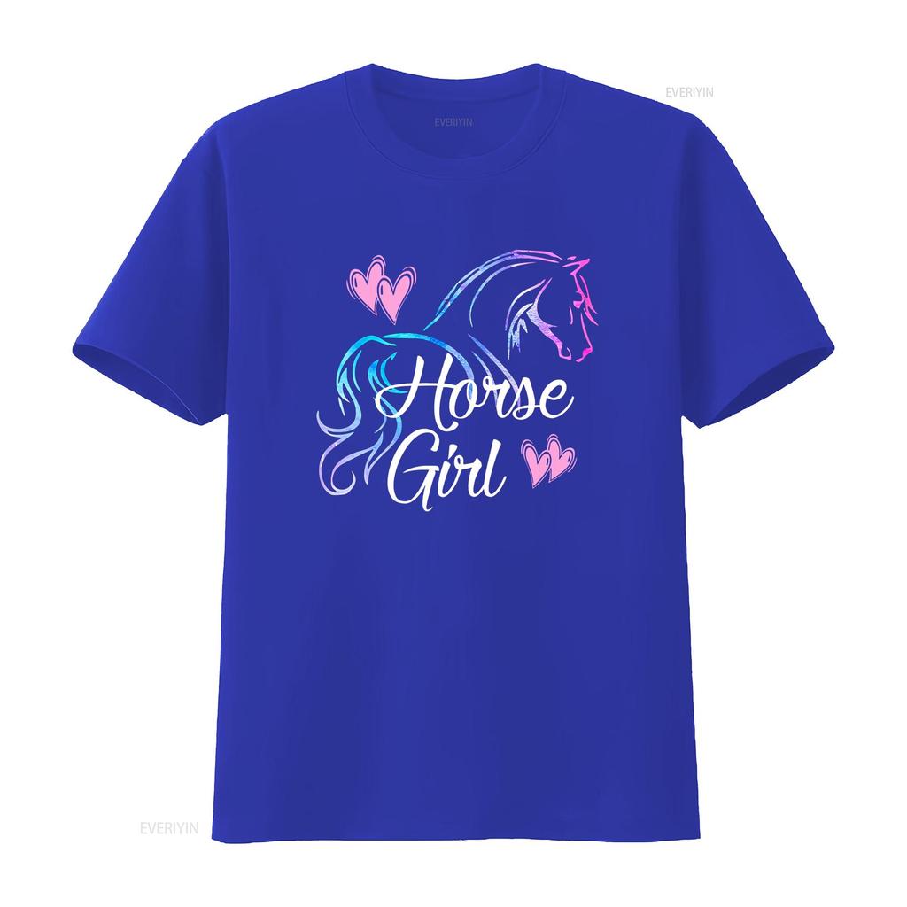 HORSE GIRL T Shirt Love Horses Riding Rider Women  vintage Washed Top For Everyday Wear fashion Slightly Unisex Versatile