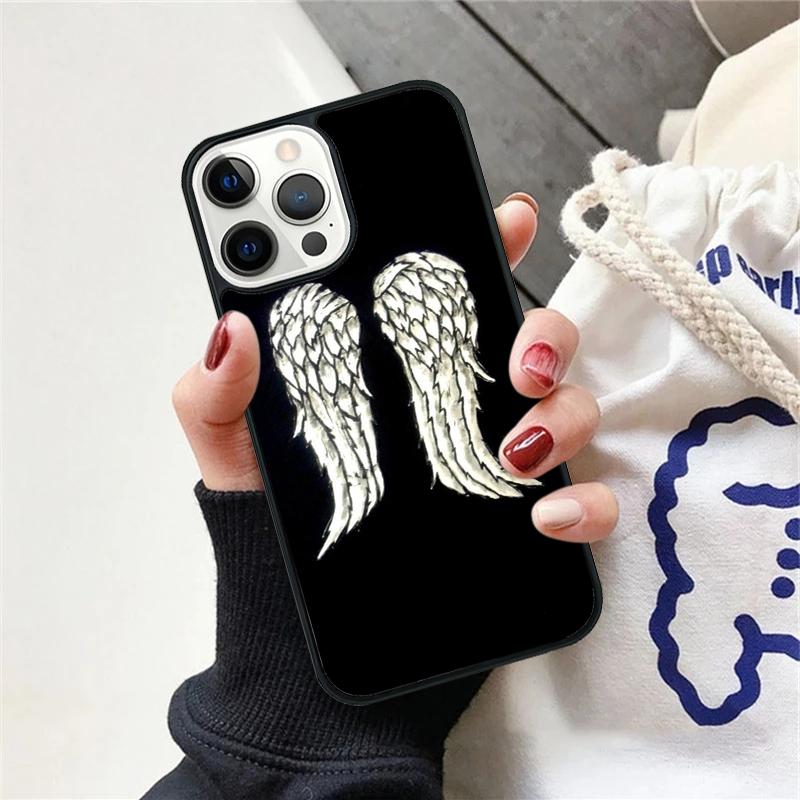 Daryl Dixon Wings Zombie Phone Case For iPhone 17 Air 15 16 Cover  11 13 14 Pro Max 12 Plus Max Fundas