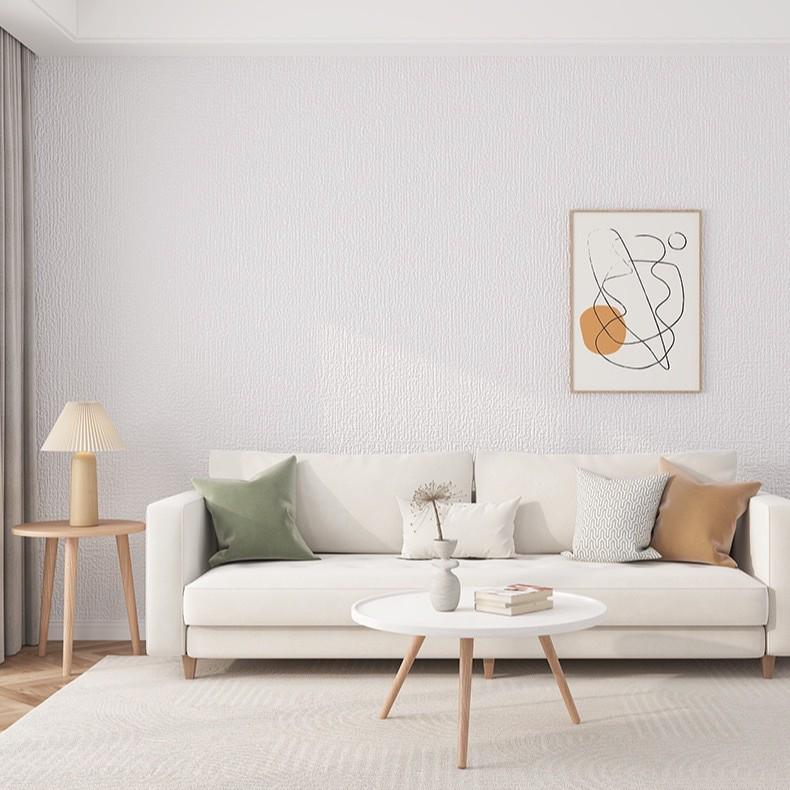 3D Self-Adhesive Waterproof Wallpaper Stickers for Dorms – White, Moisture-Proof Cover-Up