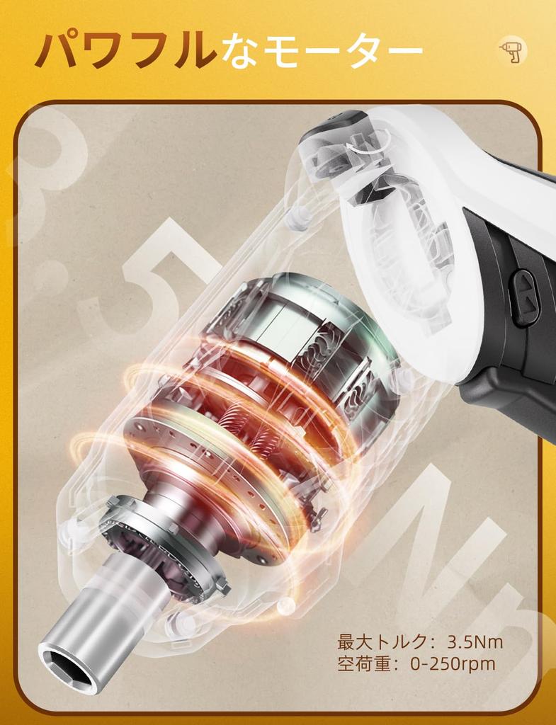 Anfei Small Cordless Electric Screwdriver Set with 47 Parts and 2 Transformable USB Long Battery Strong Magnetic Tool Set for Furniture Includes