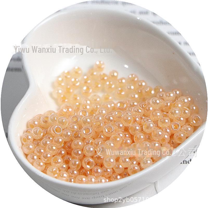 High-Quality 4mm Cream Imitation Ice Rice Beads for DIY Necklaces & Bracelets