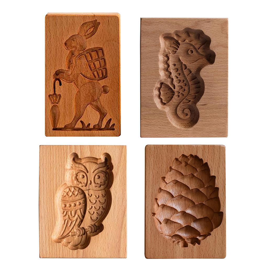 Dřevěná forma na sušenky Perníková sušenka Čokoládové formičky Cukrářská DIY Výroba Formička Domácí Pekařské Pečicí Gadžety Pečicí Nádobí Dárky