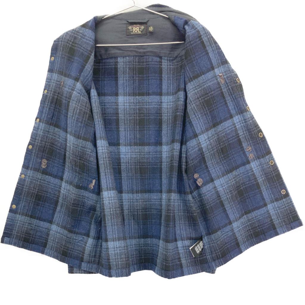 RRL 2022 Double Mackinaw Cruiser Jacket Jacket L blueUsed