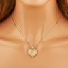 Nidin Classic New Design 3 Styles Heart Shape Charm Pendant Necklace For Female Male Light Luxury Copper Neck Jewelry Chic Gifts