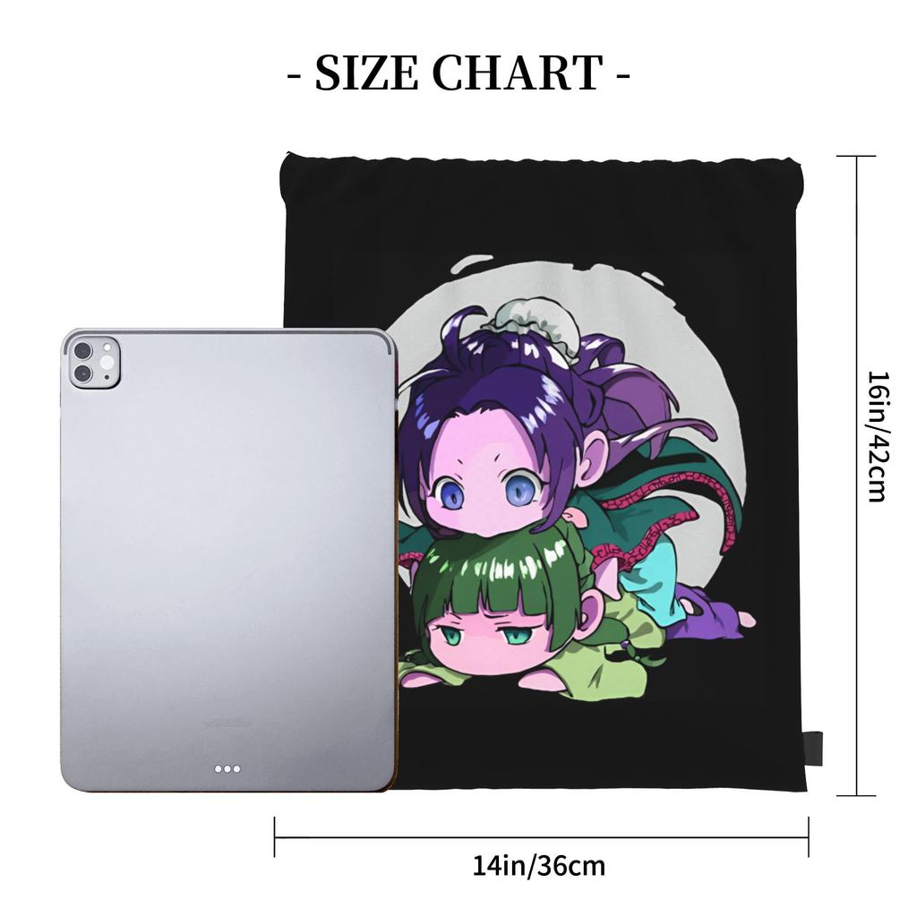 Cartoon Maomao Drawstring Bag Manga YSK Fashion Foldable Sackpack String Bags Men Outdoor Beach Backpack