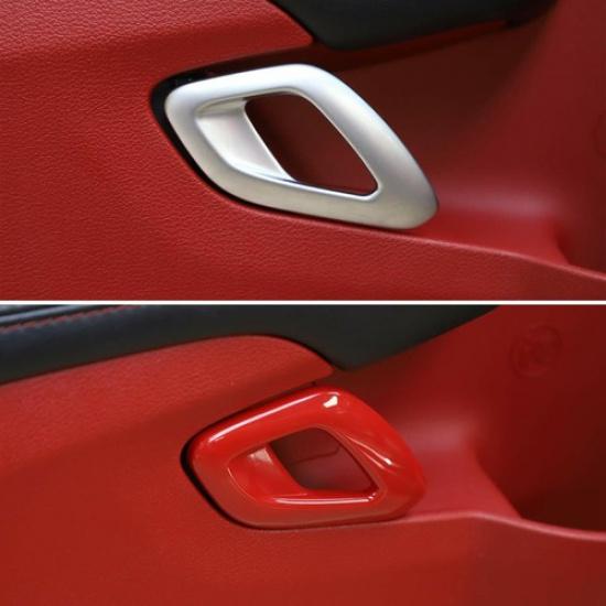 Red Car Inner Door Handle Cover Trim for Dodge Challenger 2011- Accessories