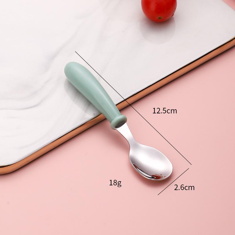 304 Stainless Steel Children's Cutlery Set - Baby Spoon, Fork, and Dinner Spoon