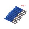 10 pezzi 3,175 mm carburo punte per incisione PCB router CNC strumento 10 gradi 0,1 mm